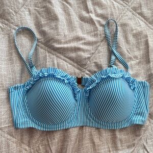 Lilly Pulitzer Blue Striped Bikini Top